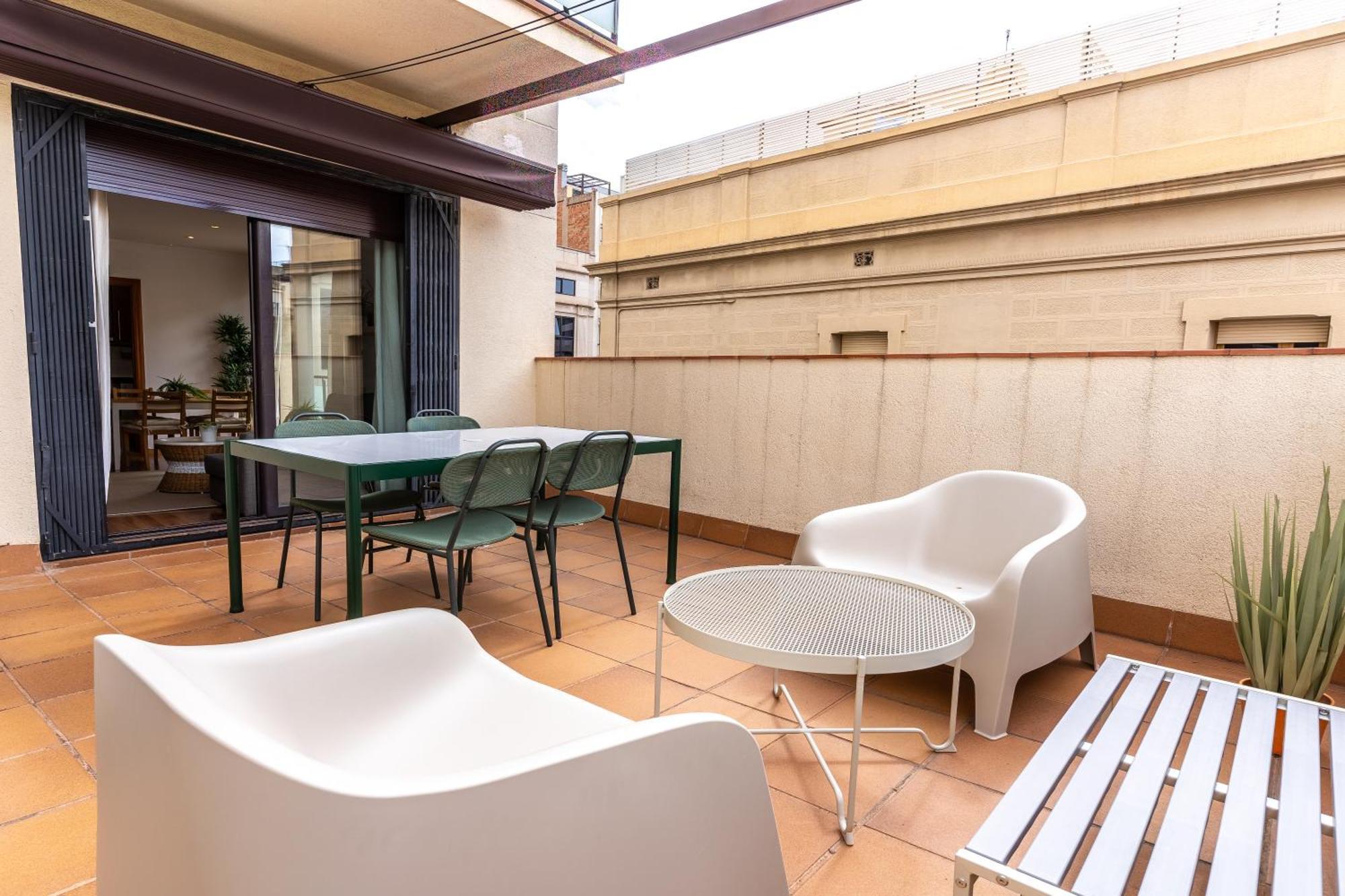 Centrico Apartamento Con Terraza Barcelona Exteriör bild