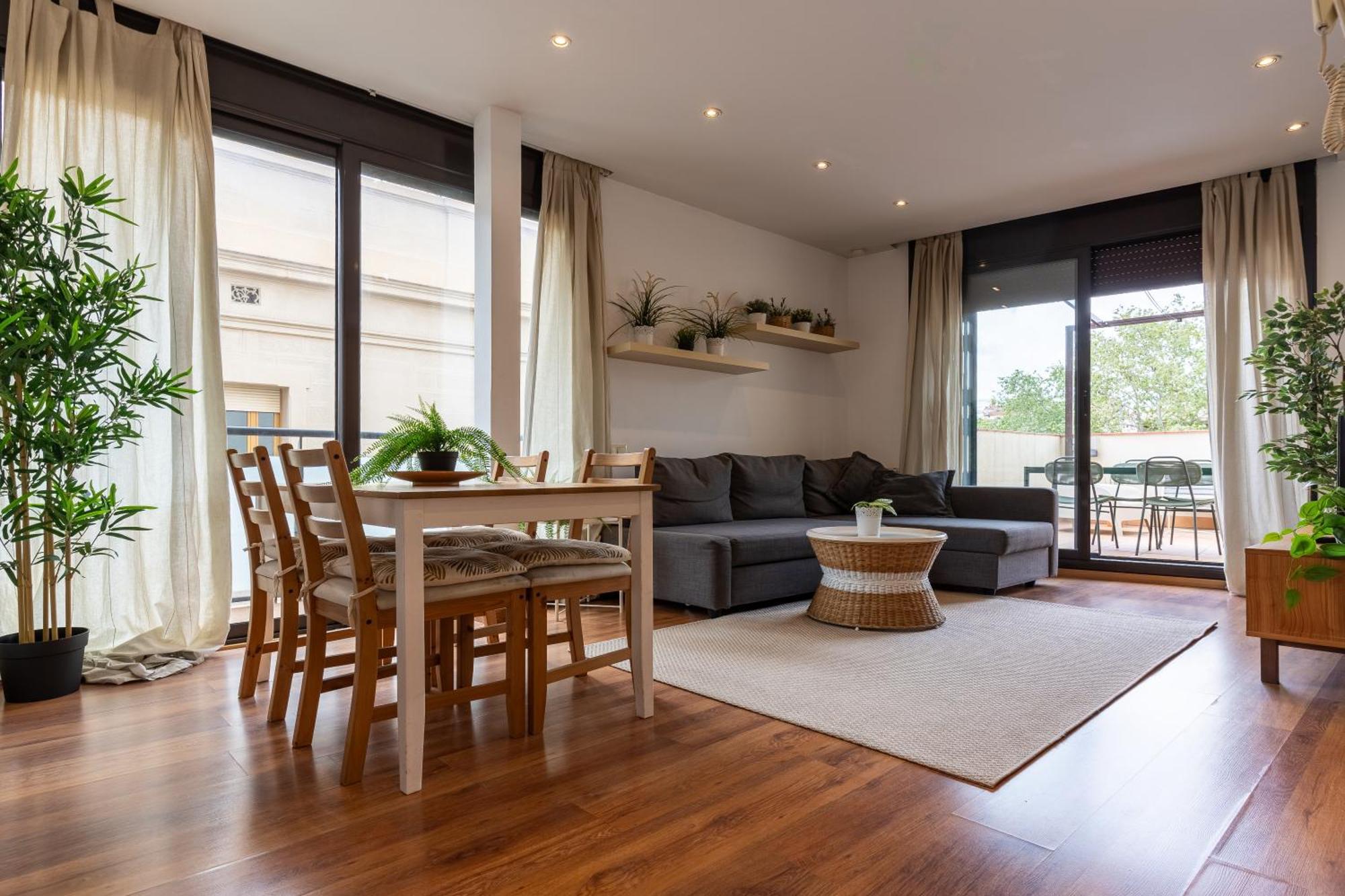 Centrico Apartamento Con Terraza Barcelona Exteriör bild